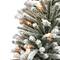 4 ft. Pre-Lit Flocked Fir Artificial Christmas Tree, 100 Lights
